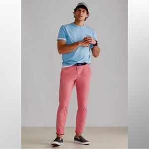 Vineyard Vines Men’s Slim Fit Breaker Pant Jetty Red Size 34x32 NWT